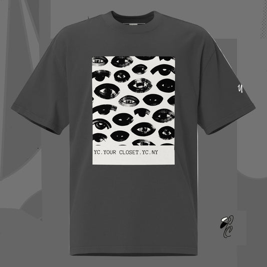 Camiseta oversize con efecto desgastado YC